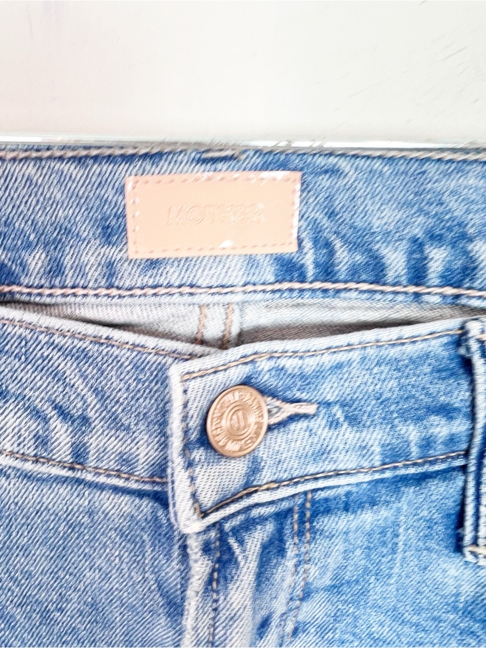 MOTHER THE DOOZY FLARE JEANS ZIP FLY IN HORSEBACK TO QUARTERBACK WOMENS SZ 28 - Picture 3 of 9